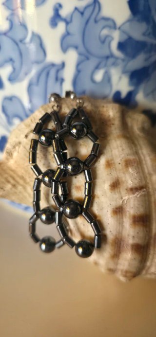 Pendientes de piedra y plata