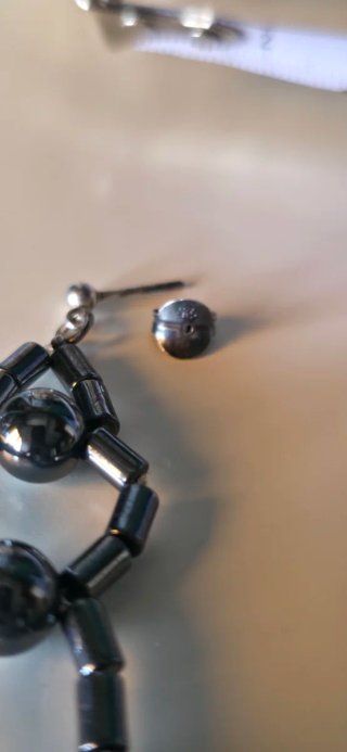 Pendientes de piedra y plata