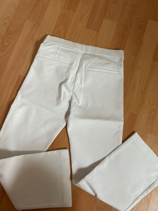 Pantalón Zara Talla S Blanco