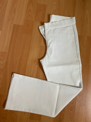 Pantalón Zara Talla S Blanco