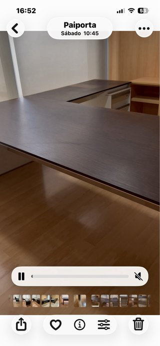 Mesa de despacho roble. Buen estado