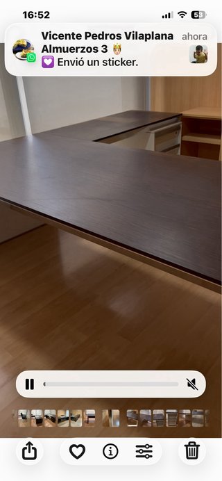 Mesa de despacho roble. Buen estado