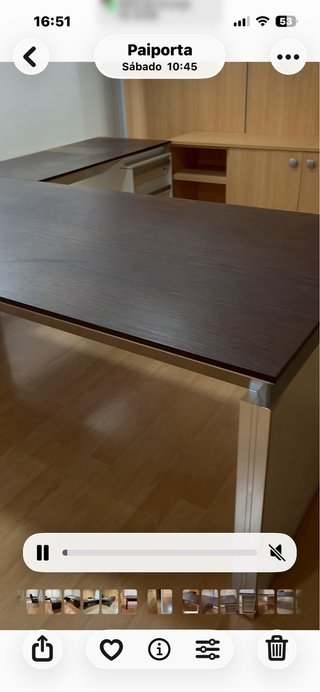 Mesa de despacho roble. Buen estado