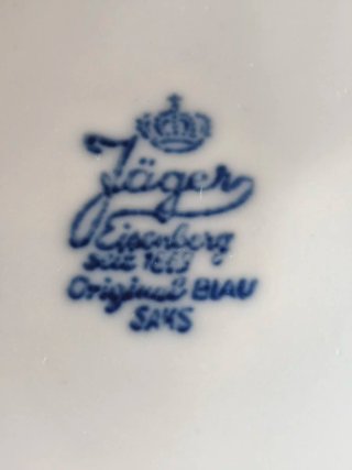 Lattiera/Salsiera Grande Blu e Bianca
