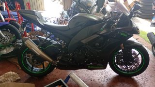 Kawasaki ZX10R 2008 Negra