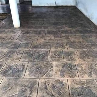 Pavimento impreso imitación piedra