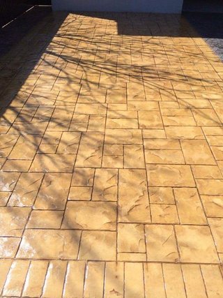 Pavimento impreso imitación piedra