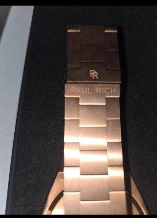 Reloj Paul Rich Hombre Negro/Dorado