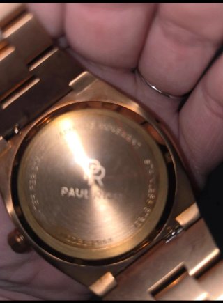 Reloj Paul Rich Hombre Negro/Dorado