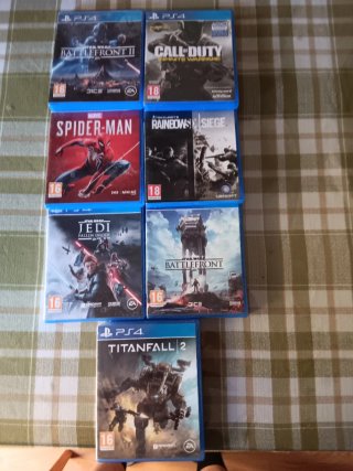 PS4 Juegos Star Wars, Spider-Man, Rainbow Six