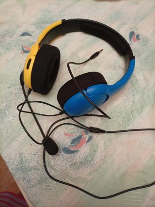 Auriculares Gaming Amarillo y Azul