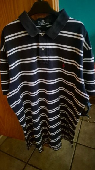 Polo Ralph Lauren Manga Corta XL Rayas
