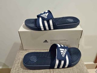 Sandalias Adidas Adissage Azul/Blanco