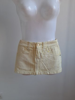 Minifalda vaquera amarilla