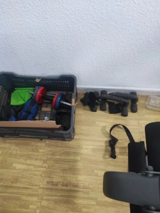 Elíptica, Bicicleta Estática y Máquina de Pesas