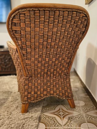Sillón Vintage Ratán/Mimbre