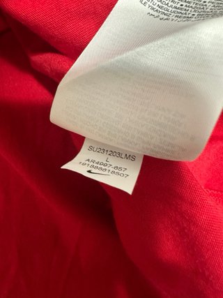 Camiseta Nike Swoosh Roja Talla L Hombre