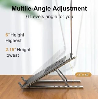 Soporte portátil aluminio + funda