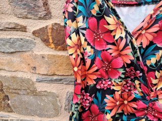 Vestido floral tirantes XS