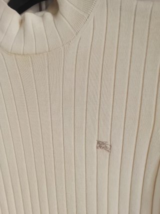 Vestido de punto beige manga corta talla 44/42