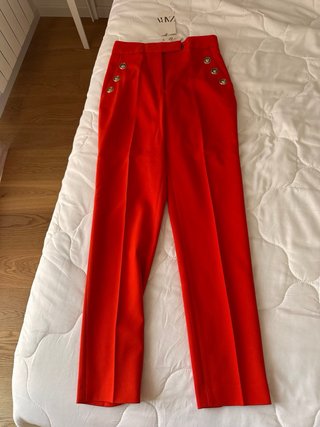 Pantalón Zara Rojo