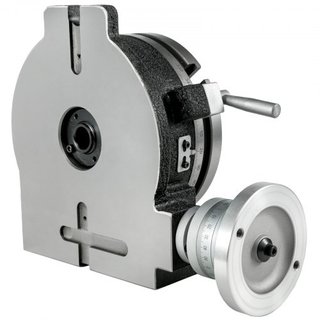 Mesa Rotativa 8 PULGADAS/200 MM Mesa Rotativa Horizontal Vertical Mesa Rotativa de 3 Ranuras para Máquina Fresadora Mesa Rotativa MT-3 para Fresado Mesa Rotativa de Precisión de 360 Grados para Fr...