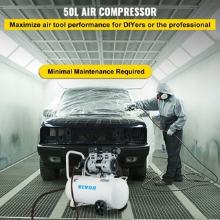 Compresor de Aire 41.6 L, Compresor de Aire Ultra Silencioso 1 HP, Compresor de Aire Sin Aceite Tanque de Acero 750W, Compresor de Aire Portátil 8 bar, Compresor Ultra Silencioso para Reparaciones...