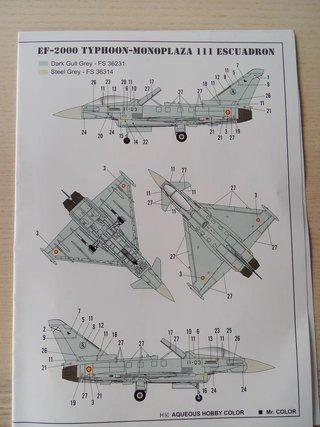 Modello EUROFIGHTER Spagna Hobby Boss 1/72