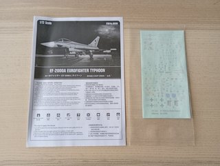Modello EUROFIGHTER Spagna Hobby Boss 1/72