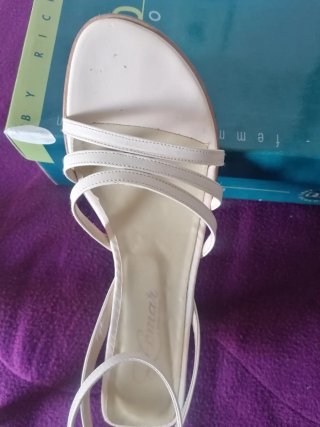 Sandalias mujer n°38 crema