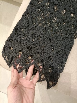 Pantaloni Zara Crochet Neri