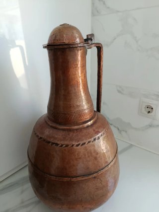 Cántaro antiguo de cobre 52cm