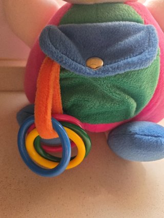 Peluche infantil ratón con sonajero