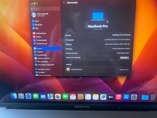 MacBook Pro 15 2018 i7 16GB RAM 256GB SSD