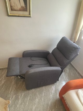 Sillón elevador eléctrico gris nuevo