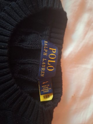Jersey Polo Ralph Lauren Negro Talla M
