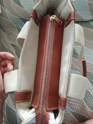 Bolso Tote Chloé Woody Beige