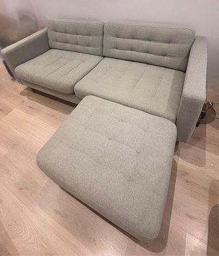 Divano a 3 posti IKEA LANDSKRONA + poggiapiedi