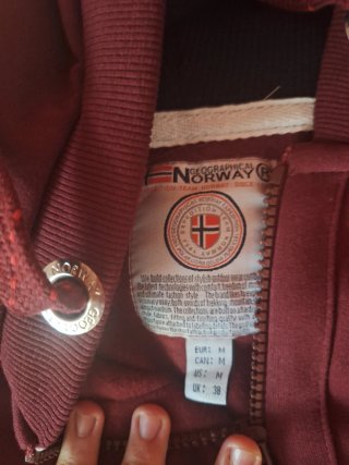 Sudadera Geographical Norway Granate Talla M