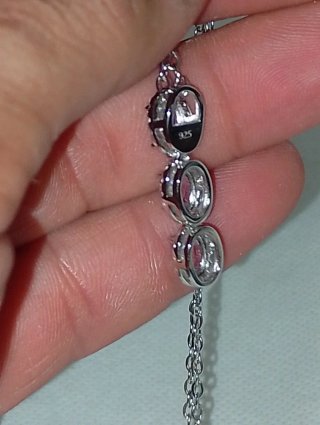 Colgante Plata Zafiro Rosa
