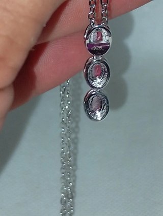 Colgante Plata Zafiro Rosa