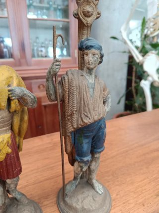 Candelabros Caza y Pesca S.XIX