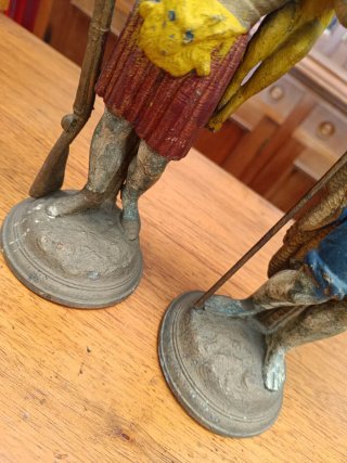 Candelabros Caza y Pesca S.XIX