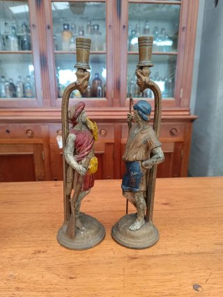 Candelabros Caza y Pesca S.XIX