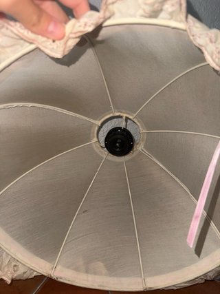 Lámpara Techo Vintage Beige/Rosa