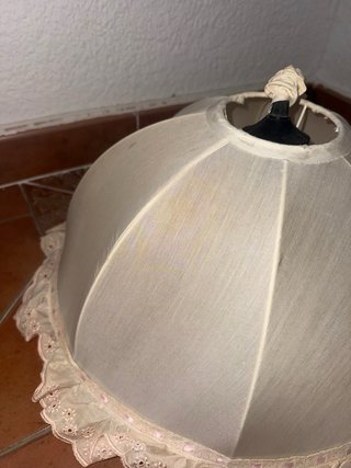 Lámpara Techo Vintage Beige/Rosa