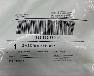 AMORTIGUADOR MALETA PORTON TRASERO PORSCHE CAYENNE