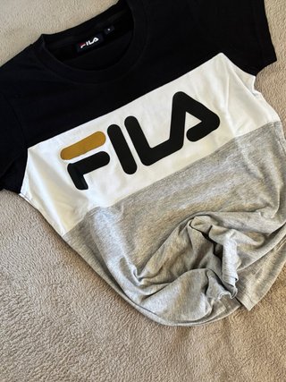 FILA Women's Tricolor Colorblock Graphic T-Shirt