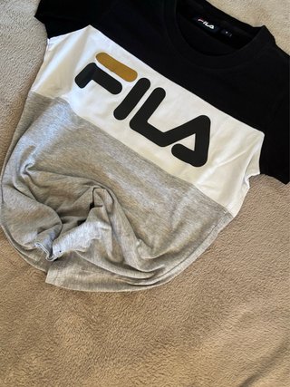 FILA Women's Tricolor Colorblock Graphic T-Shirt