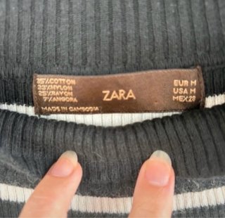 Vestido Rayas Zara Talla M